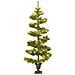Albero di Natale a Spirale con Vaso e LED Verde 120 cm PVC - Foto miniatura 2