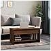 Tavolino Salotto Rovere Marrone 102x50x52,5cm Legno Multistrato - Foto miniatura 2