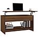 Tavolino Salotto Rovere Marrone 102x50x52,5cm Legno Multistrato - Foto miniatura 3