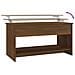 Tavolino Salotto Rovere Marrone 102x50x52,5cm Legno Multistrato - Foto miniatura 7