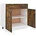 Mobile con Cassetto “Lyon” Rovere Fumo 80x46x81,5 cm - Foto miniatura 7