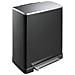Pattumiera A Pedale E-cube 28 L+18 L Nero Opaco - Foto miniatura 2