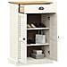 Scarpiera Vigo 60x35x96 Cm In Legno Massello Di Pino Bianco - Foto miniatura 5