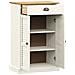 Scarpiera Vigo 60x35x96 Cm In Legno Massello Di Pino Bianco - Foto miniatura 6
