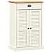 Scarpiera Vigo 60x35x96 Cm In Legno Massello Di Pino Bianco - Foto miniatura 1