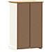 Scarpiera Vigo 60x35x96 Cm In Legno Massello Di Pino Bianco - Foto miniatura 7