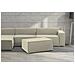 Pouf Antonella, Pouf Da Salotto, 100% Made In Italy, Poltroncina Relax In Tessuto Imbottito, Cm 100x70h43, Beige - Foto miniatura 1