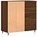 Mobile Porta Dischi Rovere Marrone 84,5x38x89 Legno Multistrato - Foto miniatura 5