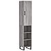 Credenza Grigio Sonoma 34,5x34x180 Cm In Legno Multistrato - Foto miniatura 2