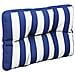 Cuscino Per Pallet Strisce Bianche E Blu 50x40x12 Cm In Tessuto - Foto miniatura 6