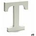 Lettera T Legno Bianco (1,8 X 21 X 17 Cm) (12 Unità) - Foto miniatura 1