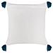 Set Di 2 Cuscini Tilia Cotone 45 X 45 Cm Blu Trama Geometrica - Foto miniatura 2