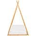 Letto Per Bambini Tenda Tipi Legno Di Pino Saurat 90 X 200 Cm Marrone Chiaro - Foto miniatura 4