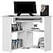 Scrivania ad angolo TED, 80x80x74 cm, Colore Bianco - Foto miniatura 2