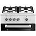 Cucina Gas FSG52000DWC 4 Fuochi a Gas Forno Gas Dimensioni 50 x 60 cm Colore Bianco Serie b100 - Foto miniatura 2