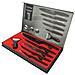 Set Coltelli 6 Pezzi Con Lame Acciaio Inox E Scatola Magnetica, Nero - Foto miniatura 5