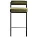 Set Di 2 Sedie Alte Amaya Verde - Foto miniatura 4