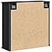Pensile da Bagno con Specchio Rovere Nero 60x21x60 cm - Foto miniatura 5
