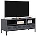 Mobile Tv Antracite 101,5x39x43,5 Cm Acciaio Laminato A Freddo - Foto miniatura 1