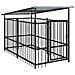 Gabbia per Cani da Esterno con Tetto in Acciaio 1,88 m² - Foto miniatura 1