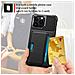 Custodia Nera Per Iphone 14 Con Porta Carte, Cover Protettiva Antiurto Compatibile Con Iphone 14 Iphone14 - Foto miniatura 4