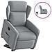 Poltrona Reclinante Alzapersona Elettrica Grigio Chiaro Tessuto - Foto miniatura 1