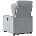 Poltrona Reclinante Alzapersona Elettrica Grigio Chiaro Tessuto - Foto miniatura 7