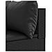 Set Salotto da Giardino con Cuscini 9pz Nero in Polyrattan - Foto miniatura 6