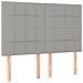 Giroletto a Molle con Materasso Grigio Chiaro 140x200cm Tessuto - Foto miniatura 5