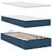 Pouf Letto con Materasso e LED Blu 100x200 cm in Tessuto - Foto miniatura 9