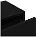 Scaffale a Parete con Cassetti Nero 80x33x17 cm in Truciolato - Foto miniatura 8