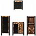 Set di mobili per il bagno 4 pcs Legno massello riciclato - Foto miniatura 8