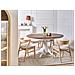 Tavolo Da Pranzo Estensibile Akron Frassino Marrone 106/150 Cm 106 Cm Legno - Foto miniatura 1