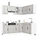 Set Mobili da Cucina 11 pz Kalmar Grigio Sonoma in Truciolato - Foto miniatura 2