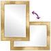 Specchio da bagno con specchio Nero e Oro 50 x 2.5 x 70 cm - Foto miniatura 8