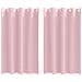 Tende con tende 2 pcs Rosa Baby 175x140cm Poliestere - Foto miniatura 1