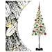 Albero di Natale con 150 LED Bianco 150 cm PE e Acciaio - Foto miniatura 1