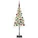 Albero di Natale con 150 LED Bianco 150 cm PE e Acciaio - Foto miniatura 3