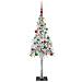 Albero di Natale con 150 LED Bianco 150 cm PE e Acciaio - Foto miniatura 6