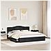 Letto con Contenitore Nero 200 x 200 cm Legno multistrato - Foto miniatura 3