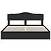 Letto con Contenitore Nero 200 x 200 cm Legno multistrato - Foto miniatura 8