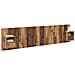 Testata con Comodino 3 pcs Legno vecchio Legno multistrato - Foto miniatura 3