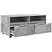 Mobile TV Grigio cemento 100 x 48 x 43 cm Legno multistrato - Foto miniatura 5