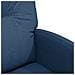 Sedie da Pranzo con Ruote 2 pcs Blu 57 x 67 x 95 cm Tessuto - Foto miniatura 7