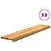 Gradini 8 pz Marrone Chiaro 120x25x2 cm Legno Massello Rovere - Foto miniatura 1