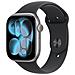Watch Series 11 GPS + Cellular 46mm Cassa Alluminio Grigio Siderale con Sport Band Nero - S /M - Foto miniatura 1