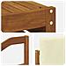 Set divani 11 pcs Naturale e Crema Legno di Acacia Massello - Foto miniatura 7