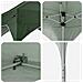 Tenda per feste a pop-up 575 x 288 x 245 cm Verde - Foto miniatura 9