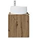 Mobile Lavabo da Parete Rovere Artigianale 49,5 x 44,5 x 66 cm - Foto miniatura 3