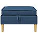 Pouf con Storage Blu Tessuto - Foto miniatura 4